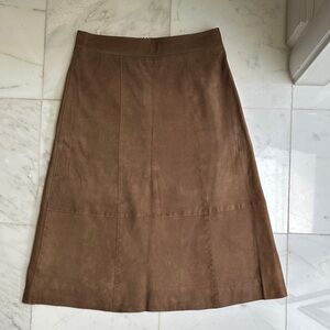 Sezane Suede Tan Women's Skirt
